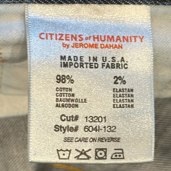 Citizens of Humanity Men's Sid Straight Jean Dark Wash Size 32 - Picture 9 of 10